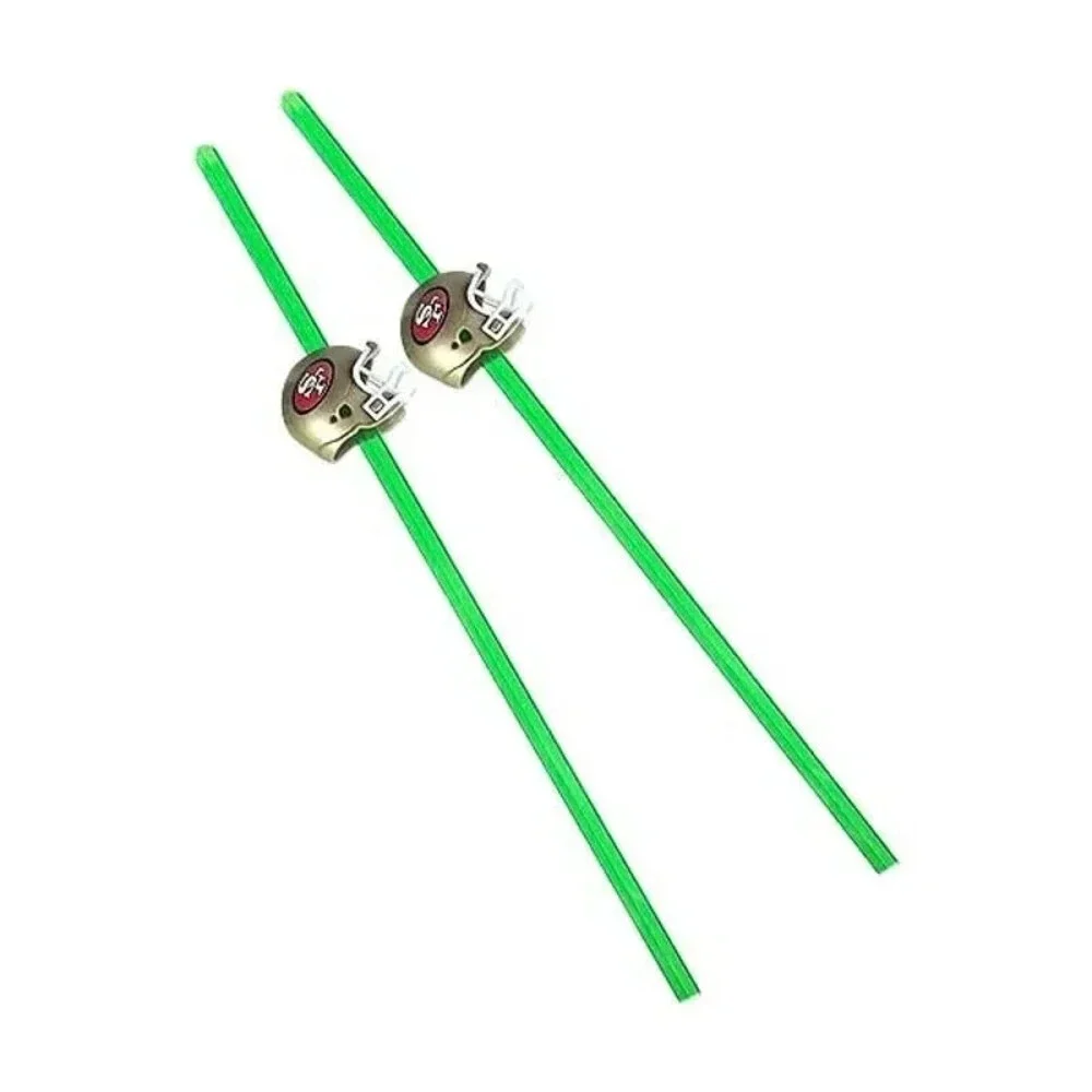 4x San Francisco 49ers Party Drinking Straws Helmet 12